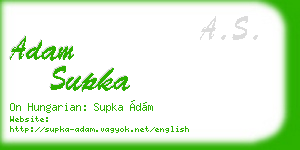 adam supka business card